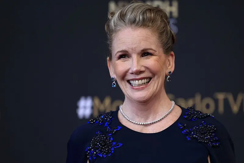 US actress Melissa Gilbert poses during a photocall for the Golden Nymph Awards ceremony of the 62nd Monte-Carlo Television Festival in the principalty of Monaco on June 20, 2023. (Photo by VALERY HACHE/AFP via Getty Images)