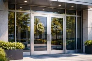 Civic Ground entrance located in Los Angeles.