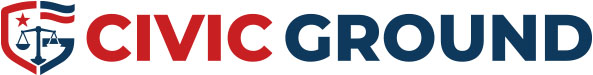 Branding logo for Civic Ground - Politics rooted in citizenship, law, and responsibility